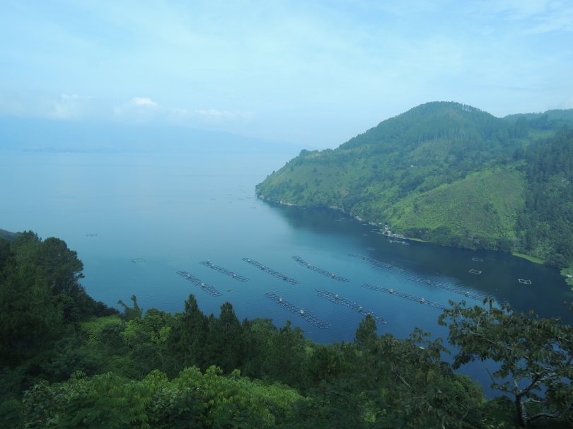 The morning hours of Toba Lake